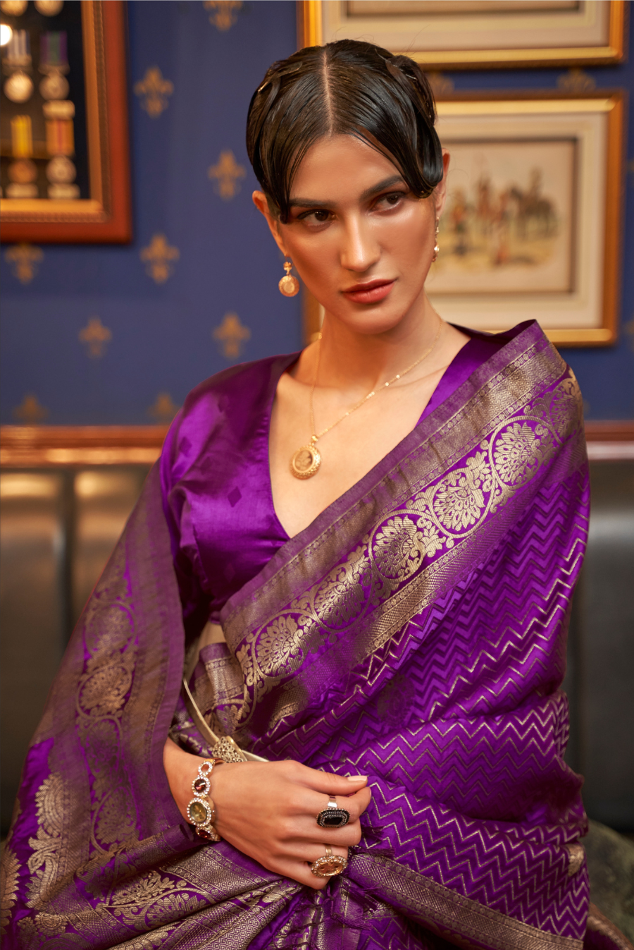 The Ultimate Destination for Authentic Soft Kanjivaram Brown Silk Sarees –  Sareeko