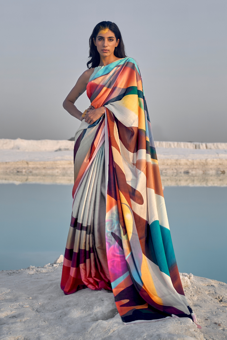 Exclusive Satin Crepe Sarees Online 09 - SareesWala.com